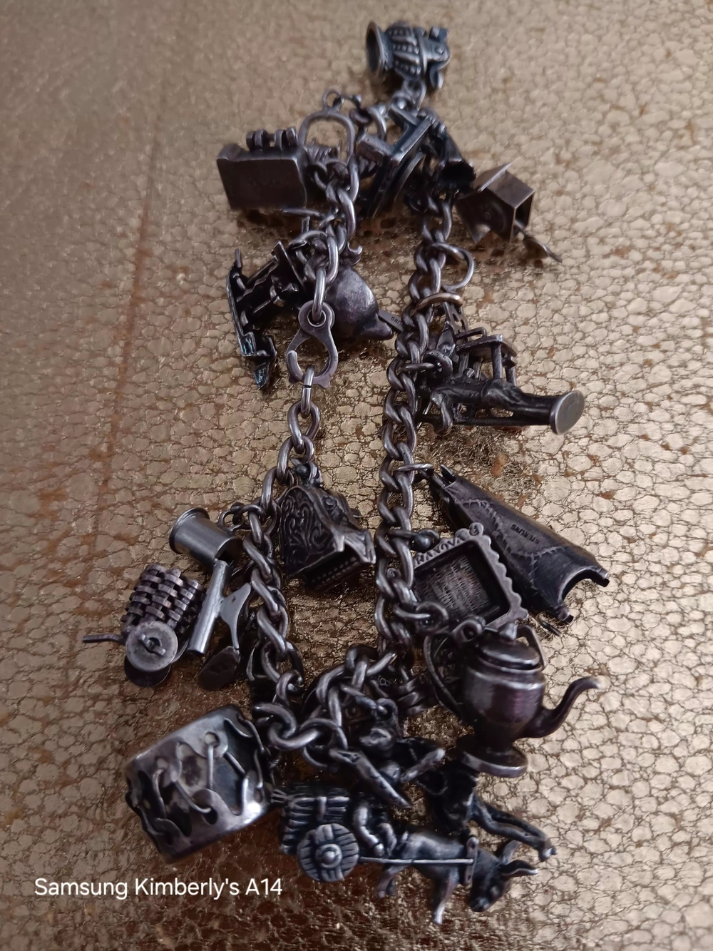 Rare VintageSterling Silver Charm Bracelet with Multiple Animated Charms - Picture 4 of 12